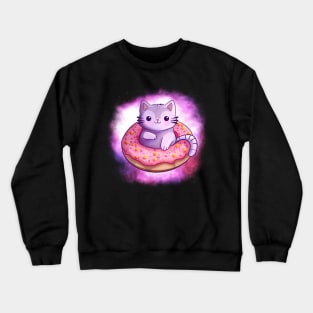 Doughnut Kitten Crewneck Sweatshirt